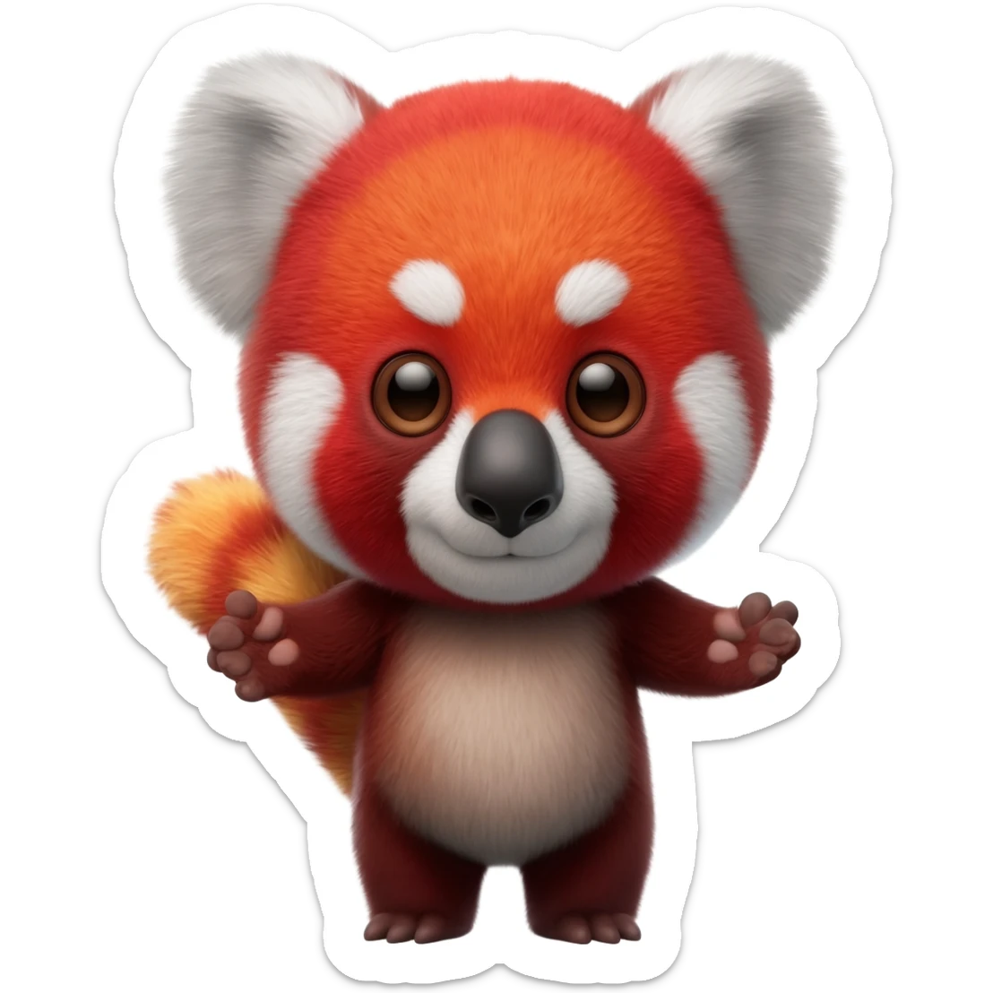Koala-Minccino-Red-Panda-fusion-hybrid  sticker