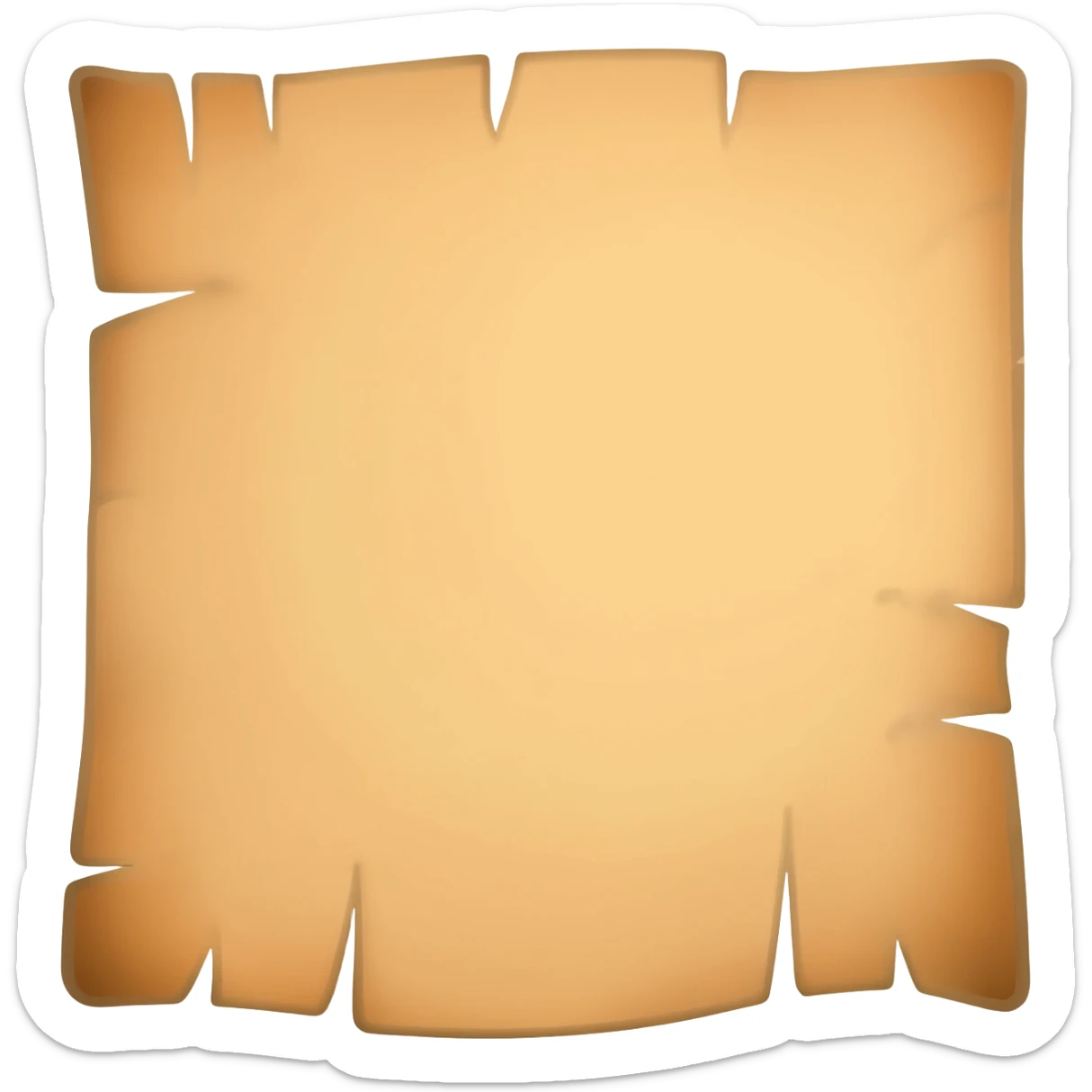 Treasure map sticker
