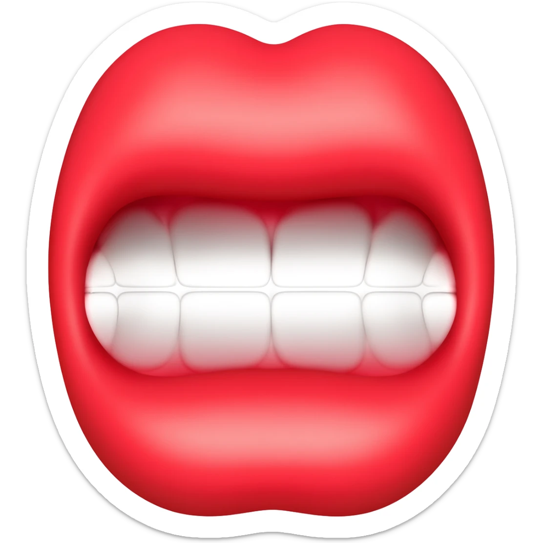 Emoji boca boztezando sticker