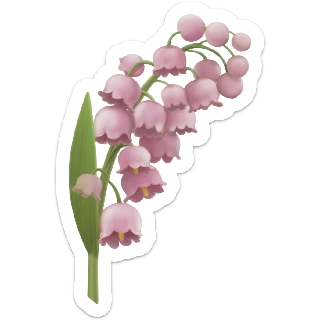 Lily of the valley sticker