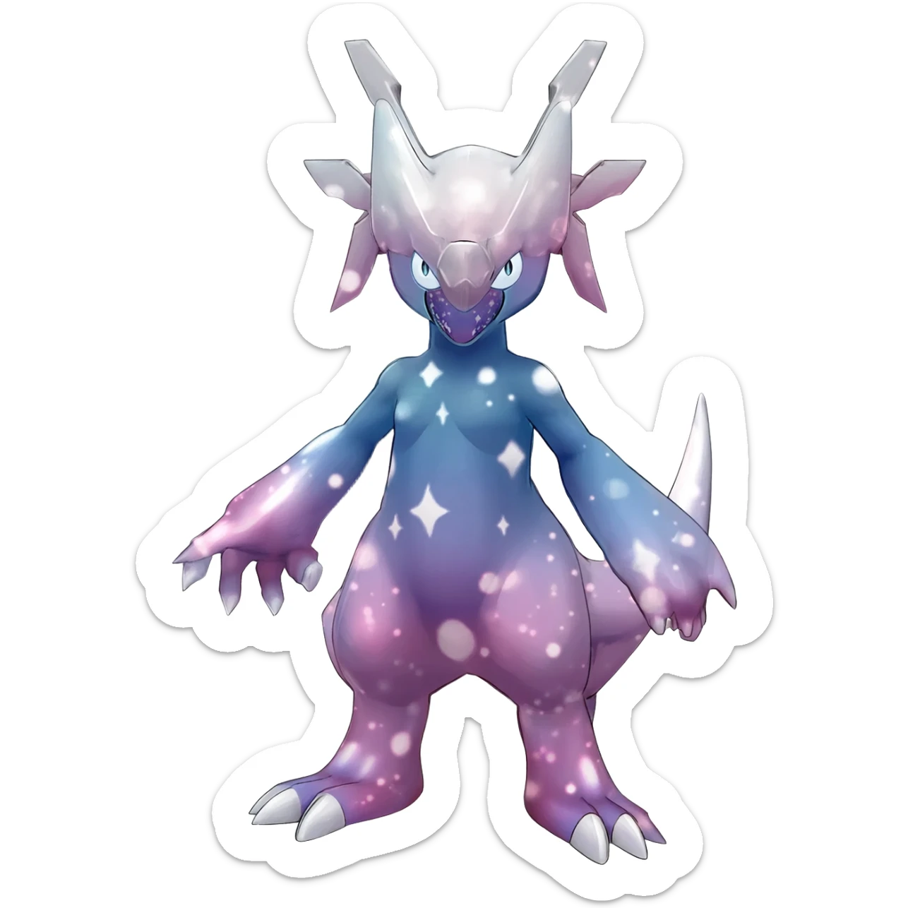 Shiny Starry Wishy Washy Nargacuga-Silvally-Absol-Digimon-fusion sticker