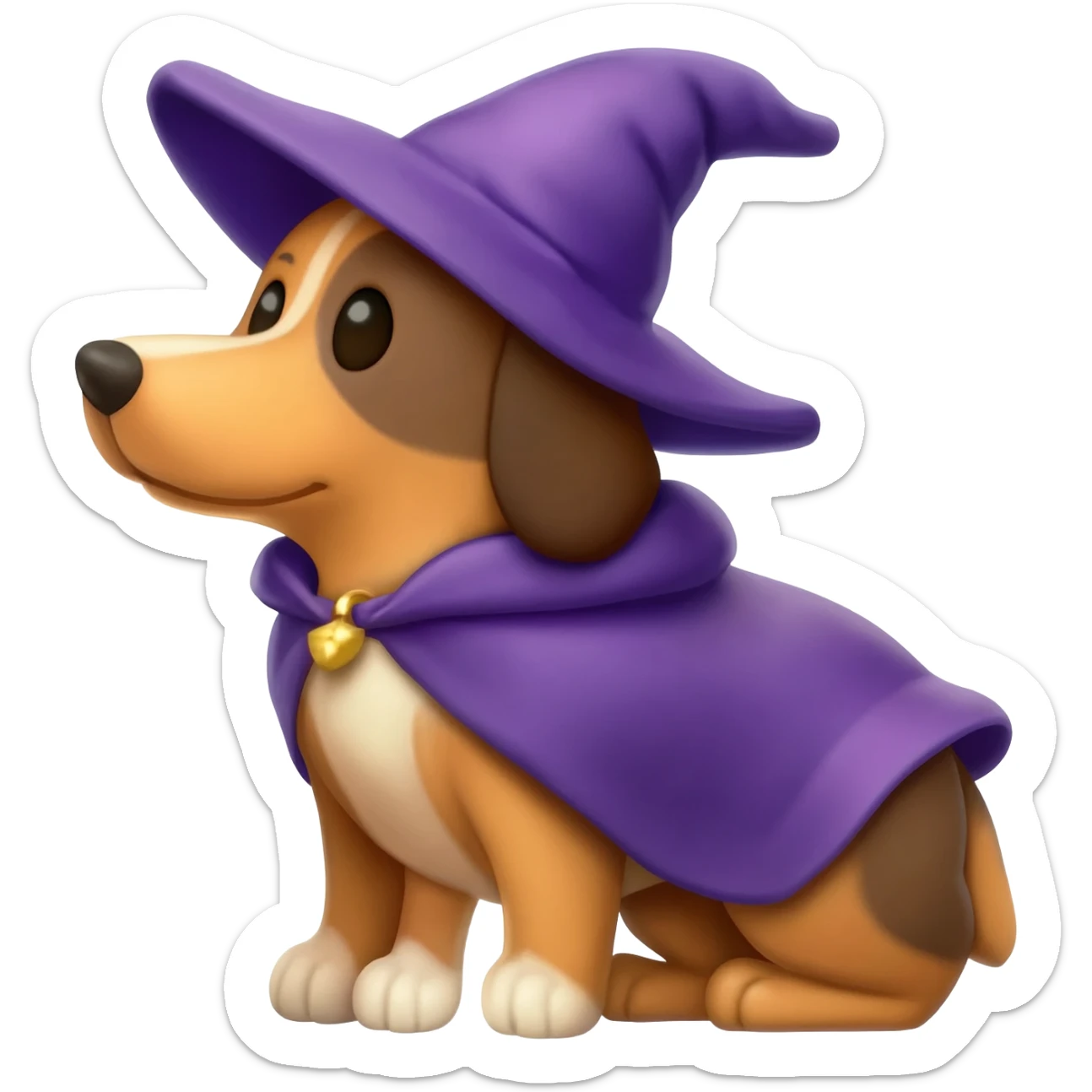 Dog wizard sticker