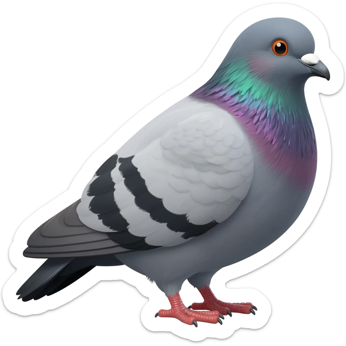 Hungry pigeon sticker