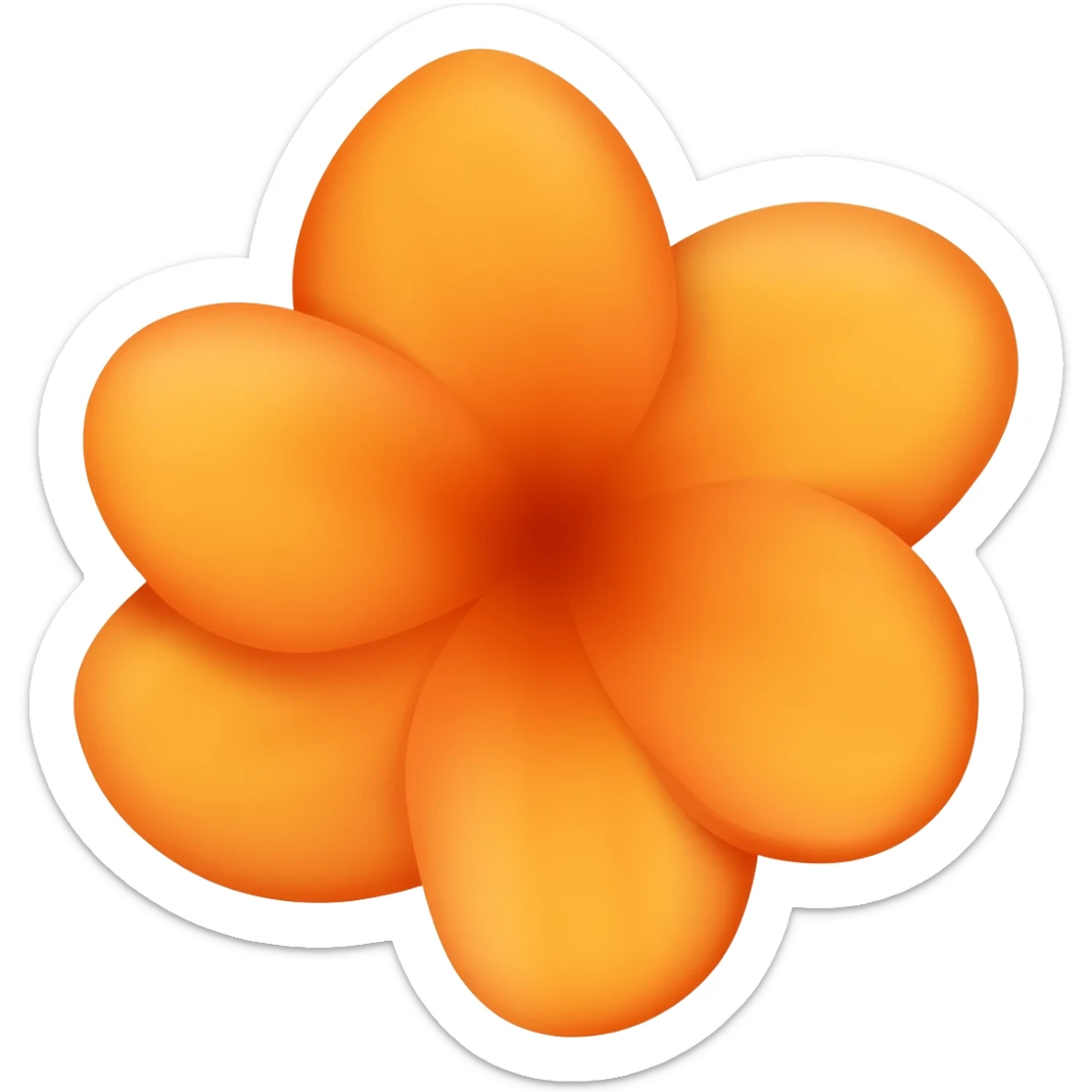 orange blossom sticker