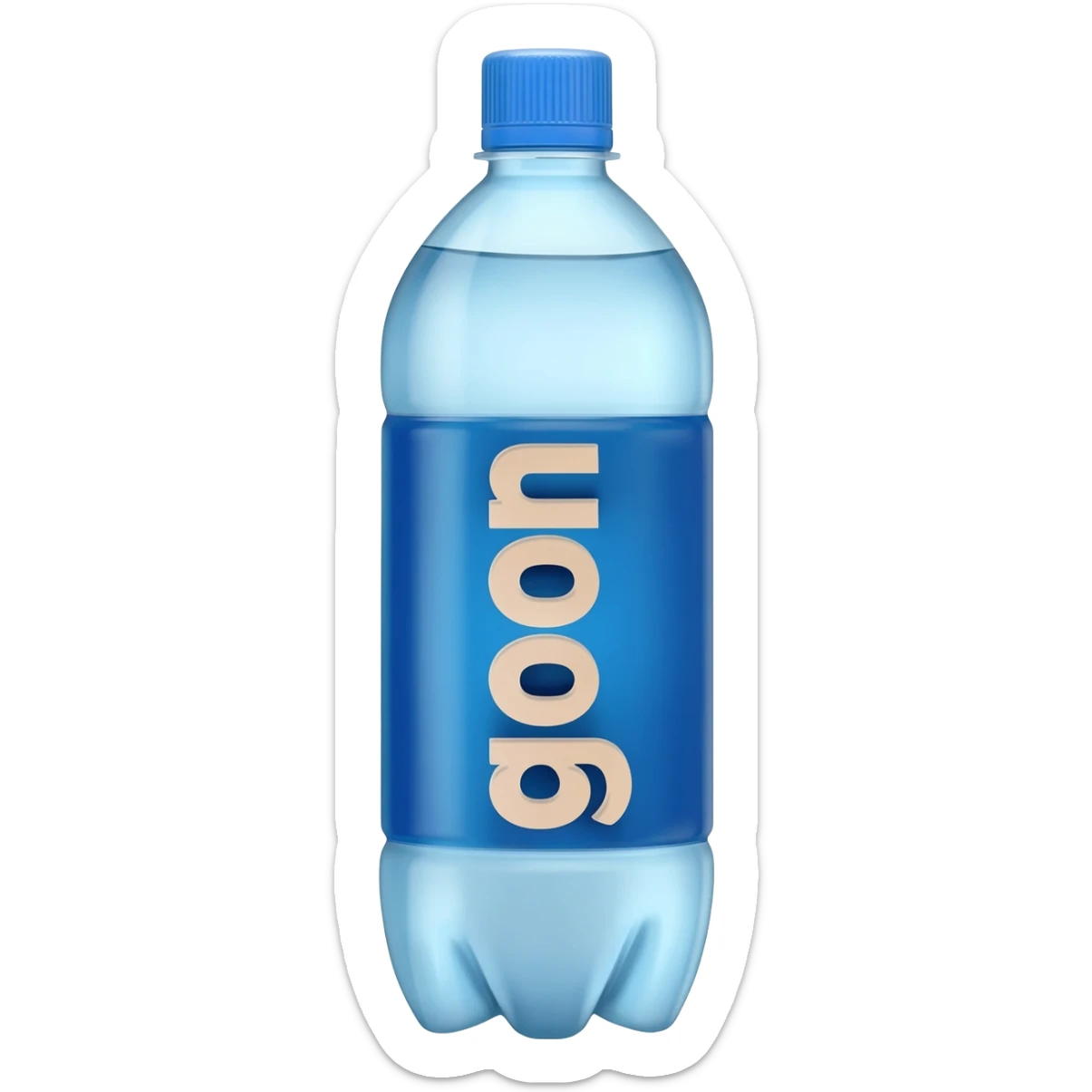 Make a notion bottle that says goon sticker