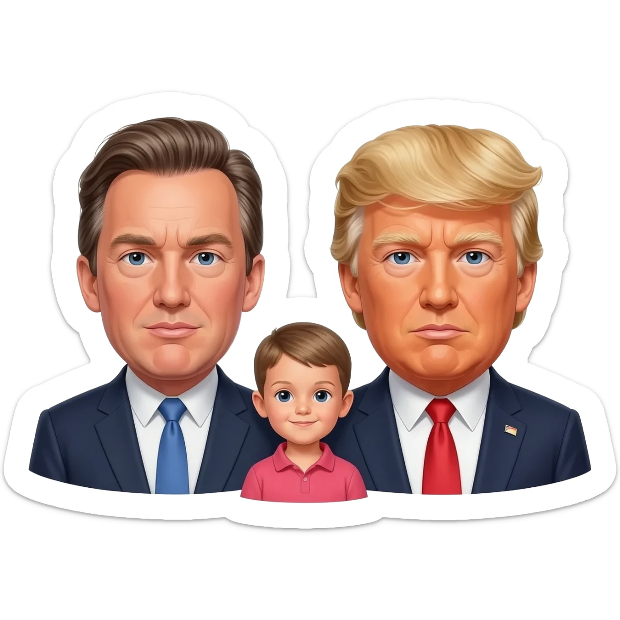 Jeffrey Epstein avec trump et un enfant sticker