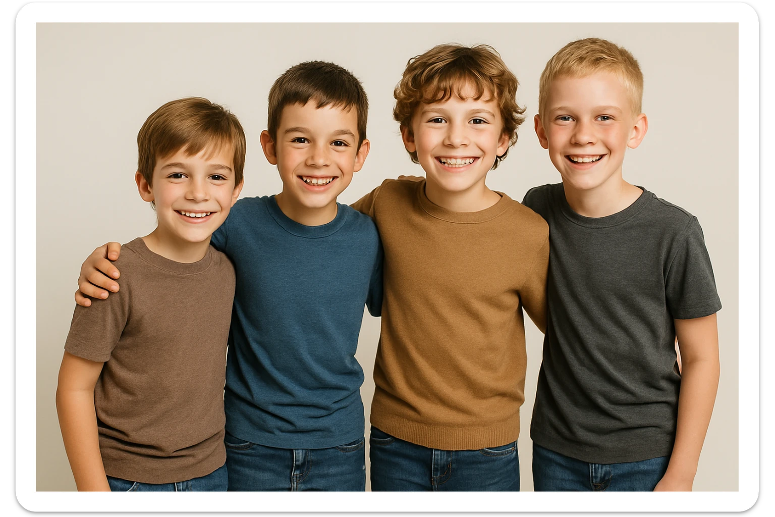 10 11 uoshli bolaning akalarini tasvirlab ber orqa fonda hech qanday narsa bo'lmasin sticker