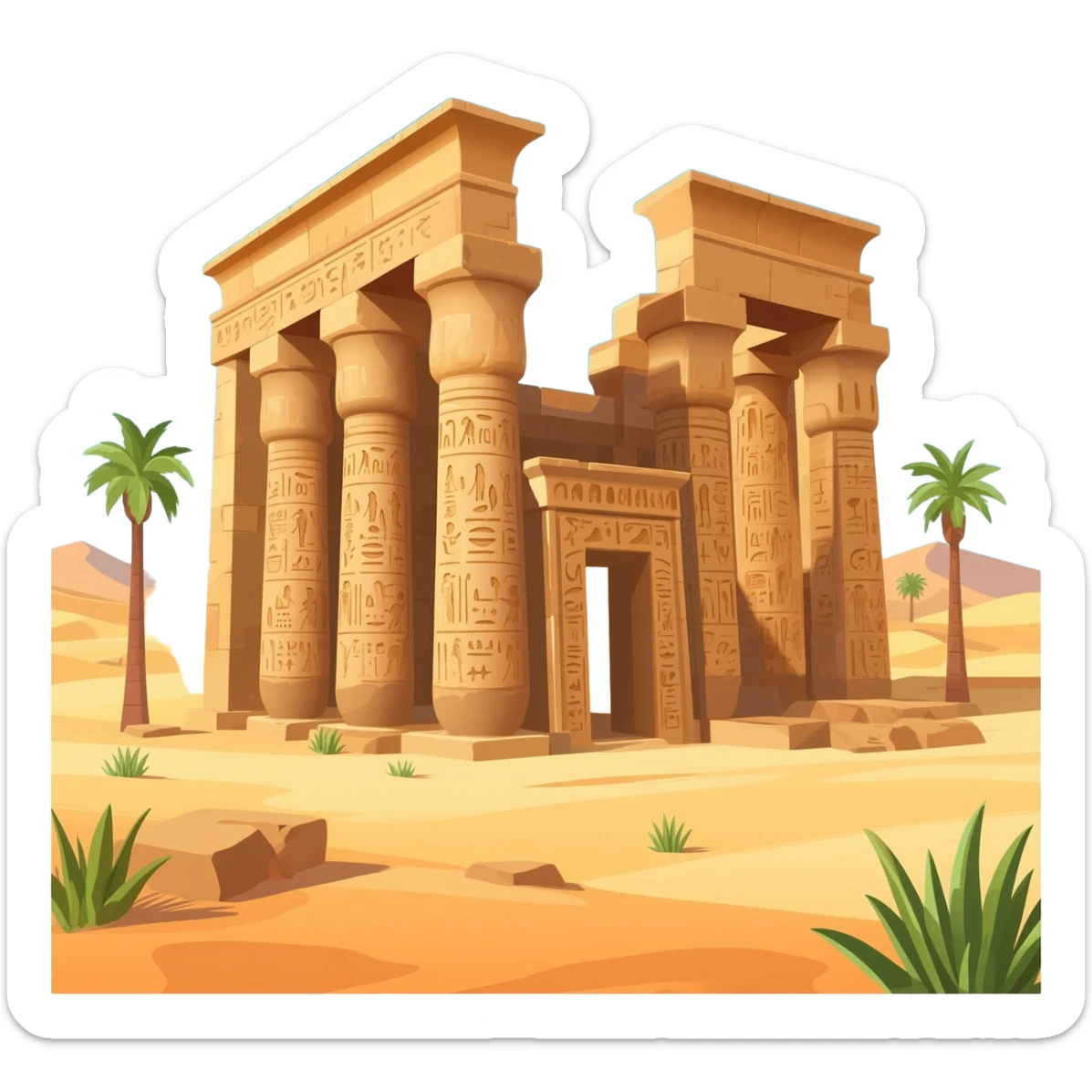 Temple louxor sticker