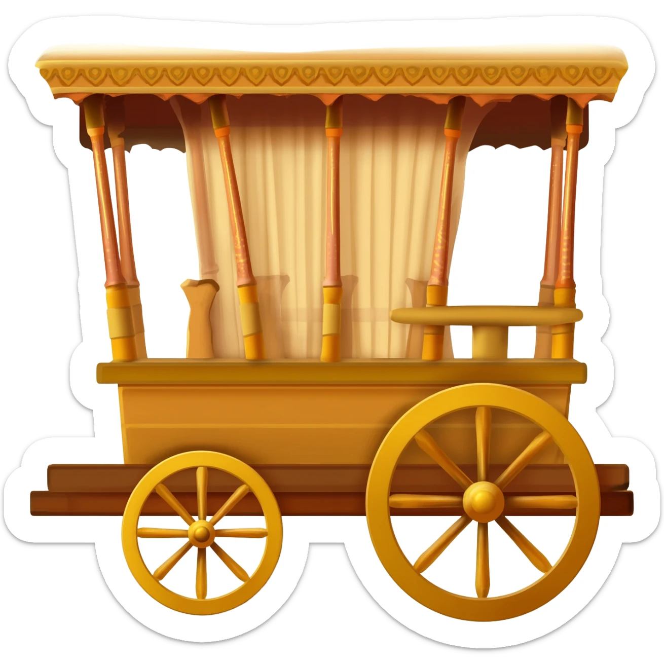 Mahabhart chariot sticker