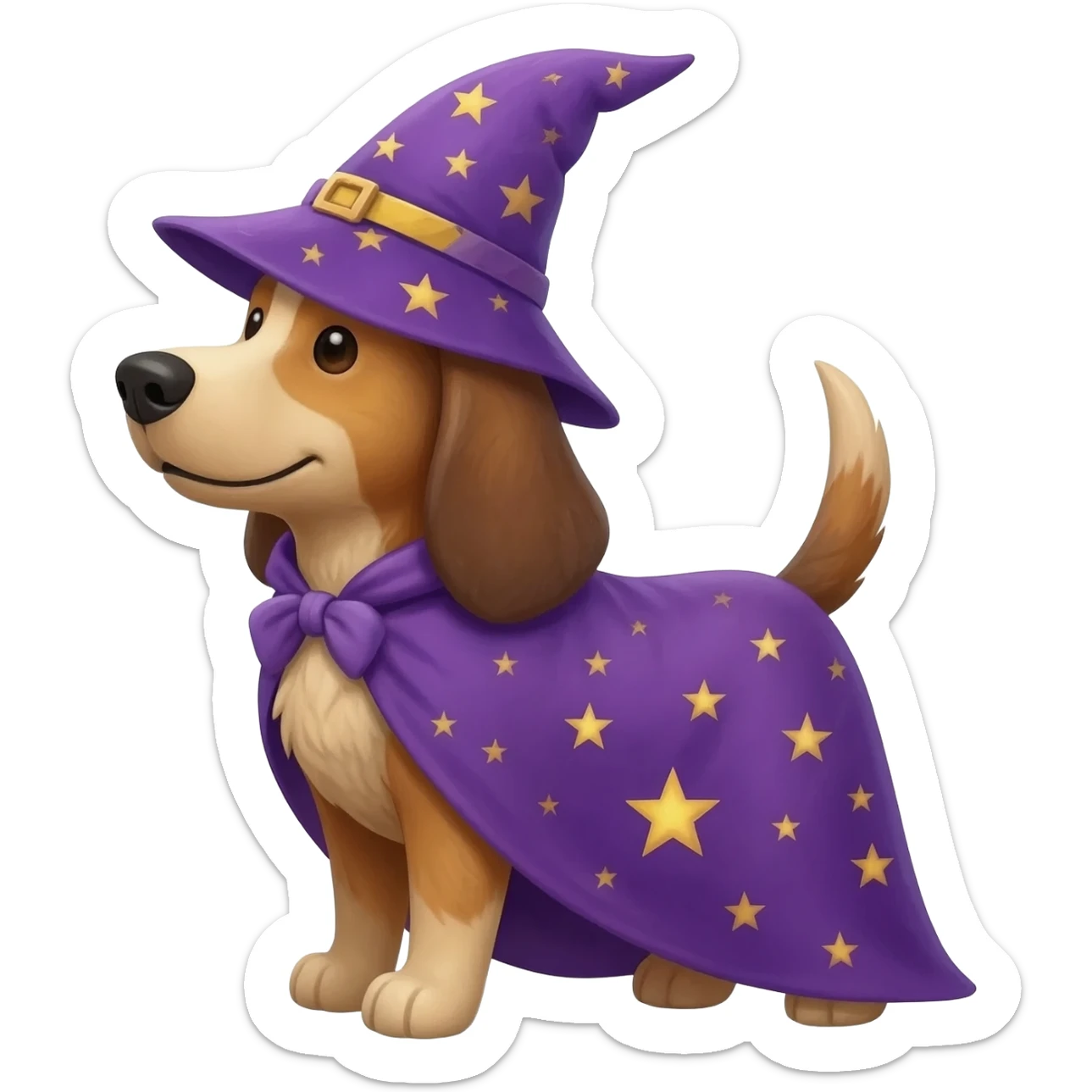 Dog wizard sticker