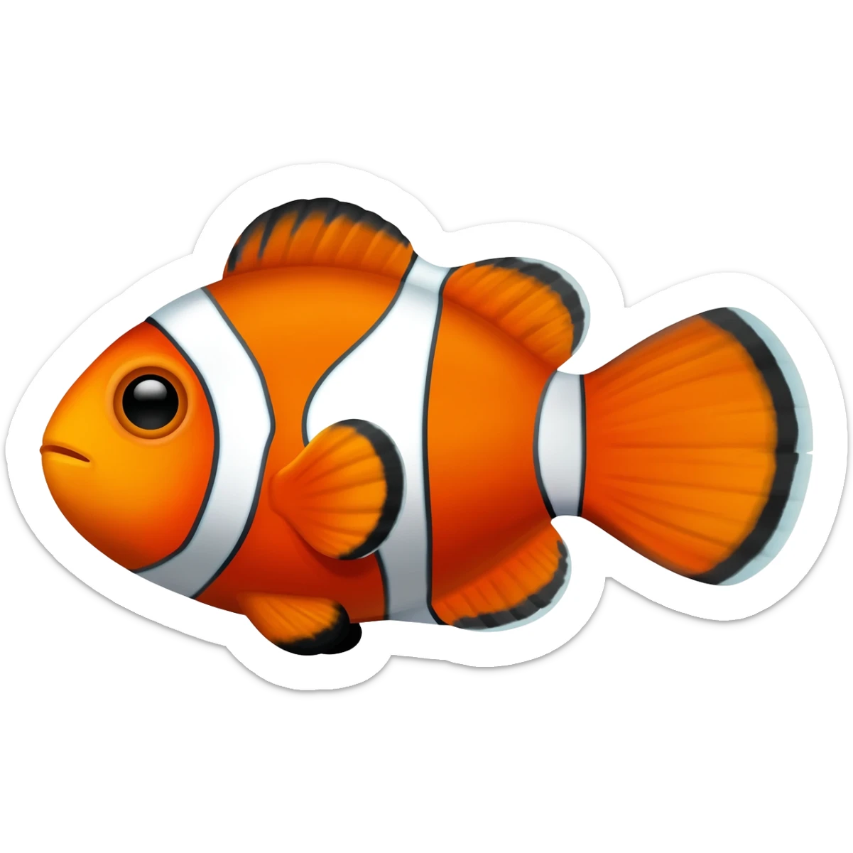 Clown fish sticker