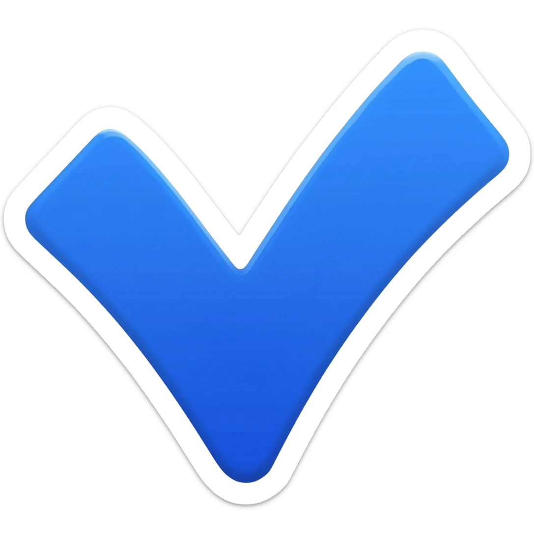 Verificado azul palomita sticker