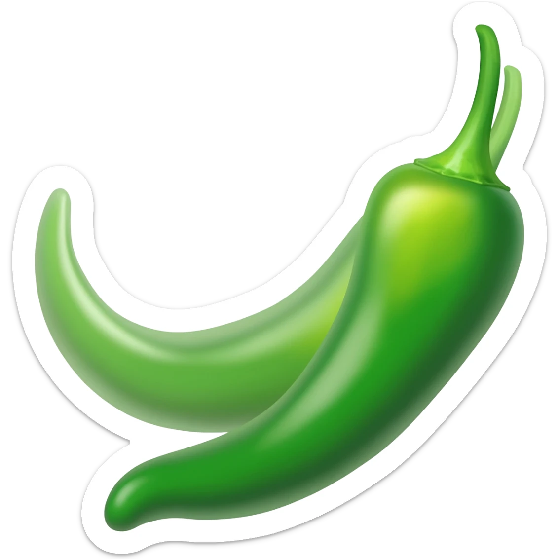 Green chilli sticker