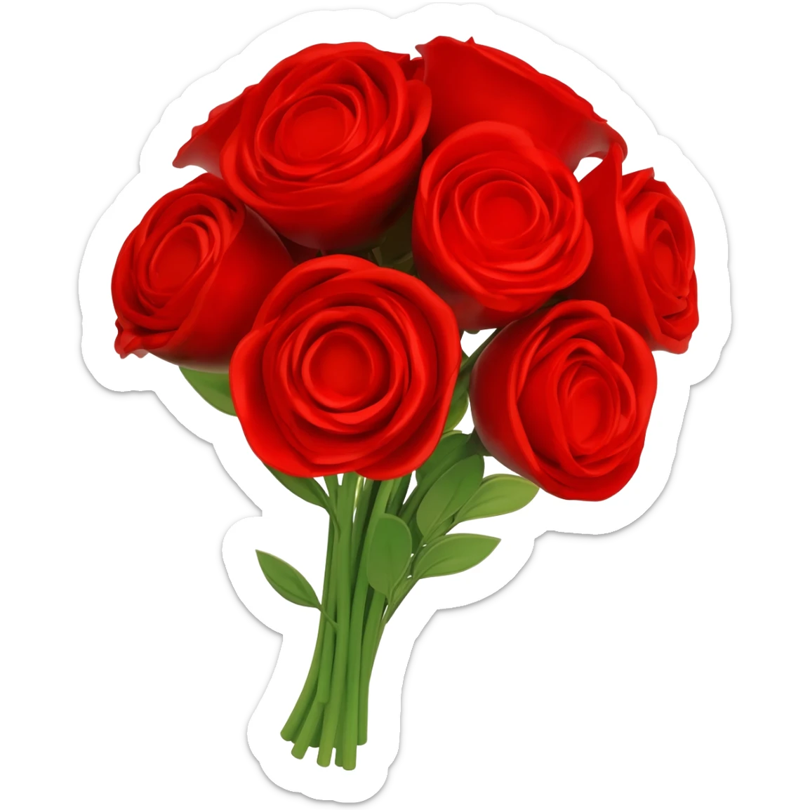 Red bouquet to my man sticker