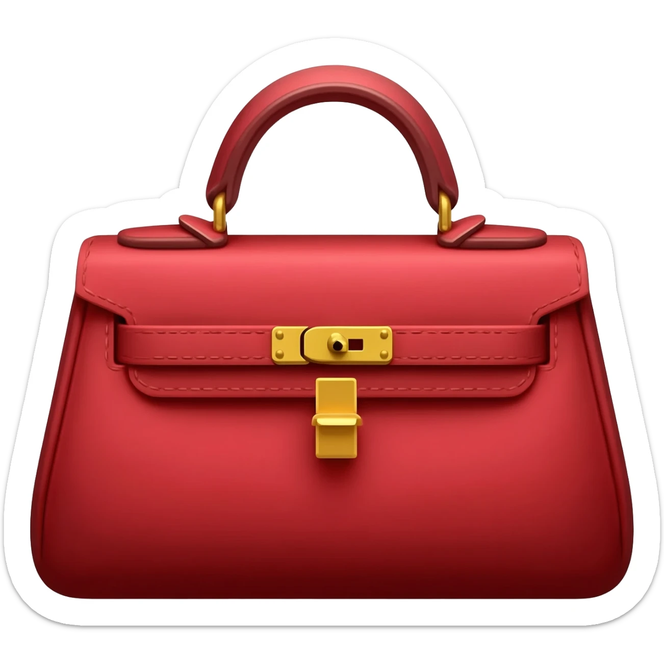 red hermes bag sticker