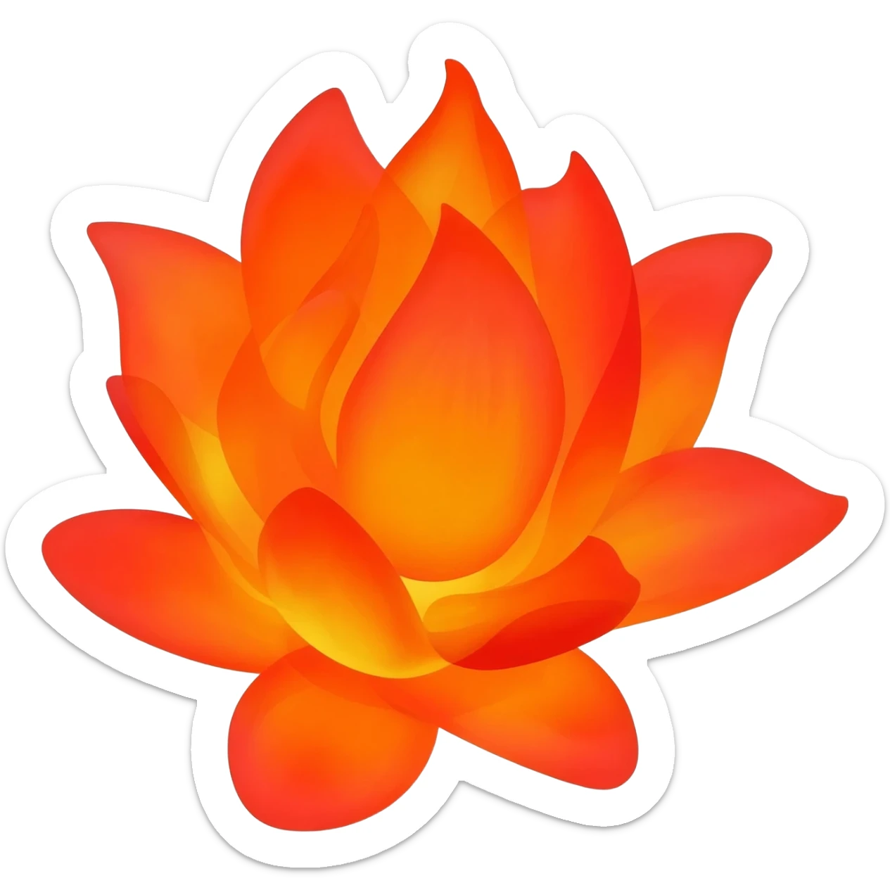 fire flower sticker