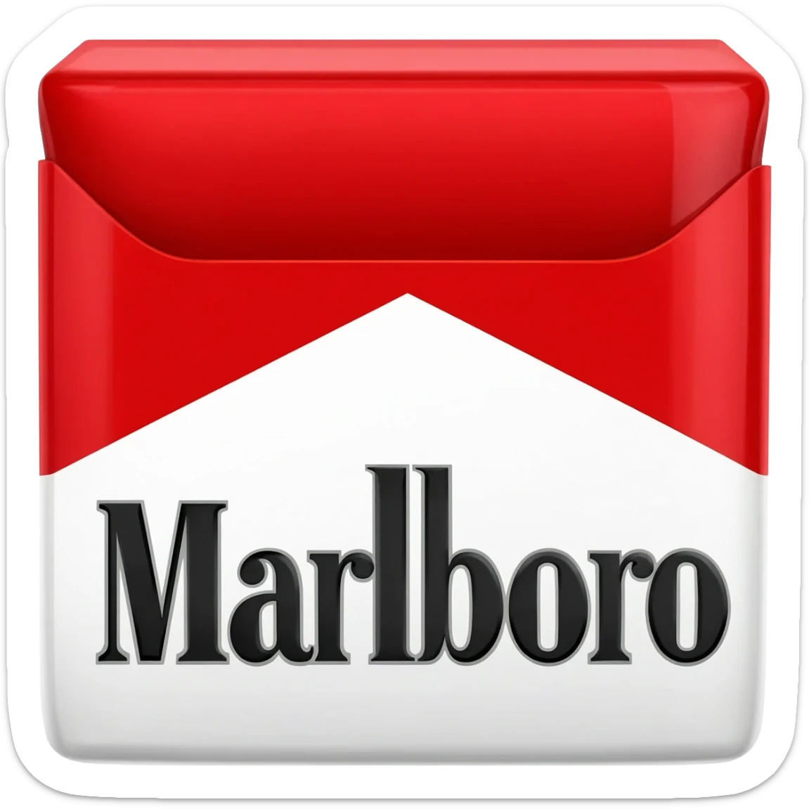 Marlboro red cigarettes sticker