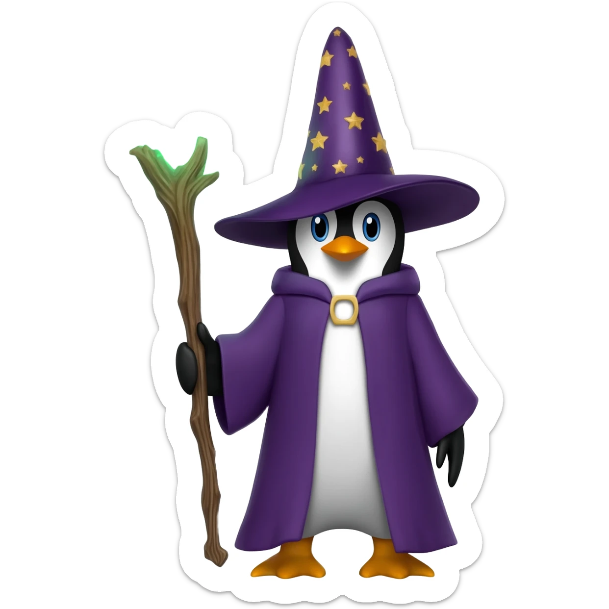 Penguin Wizard sticker