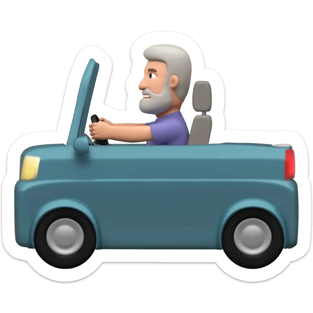 Dad drive a car sticker