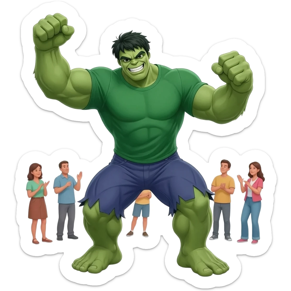 Hulk dancing sticker