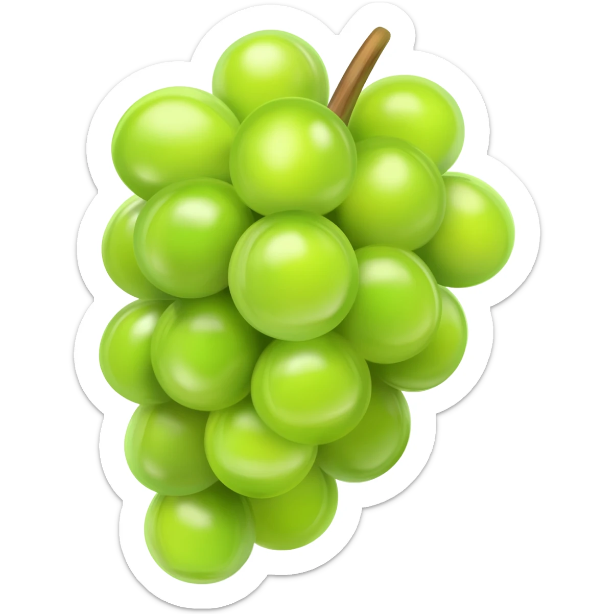 Green grapes sticker