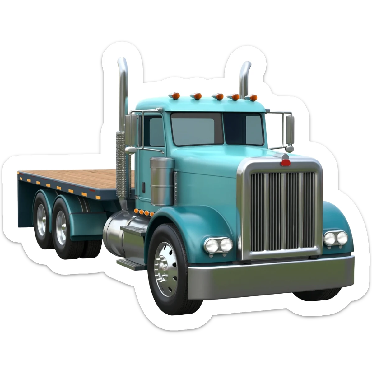 Car-hauler 1800 wheeler Peterbilt vintage sticker