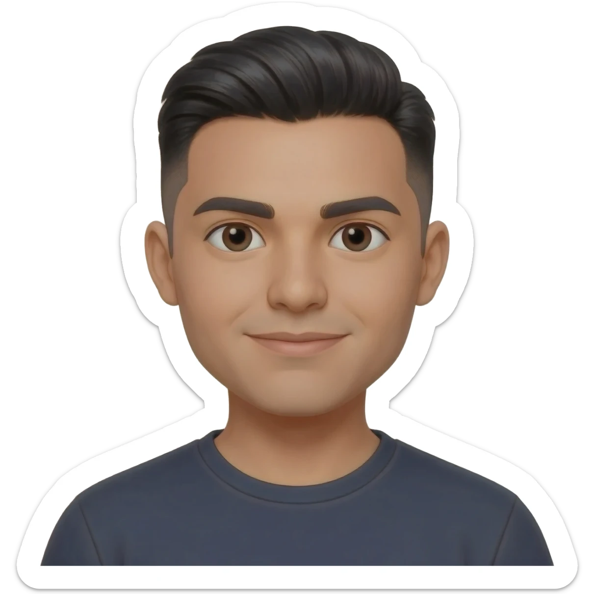 Mexican man fade hair cut 25 year old  sticker