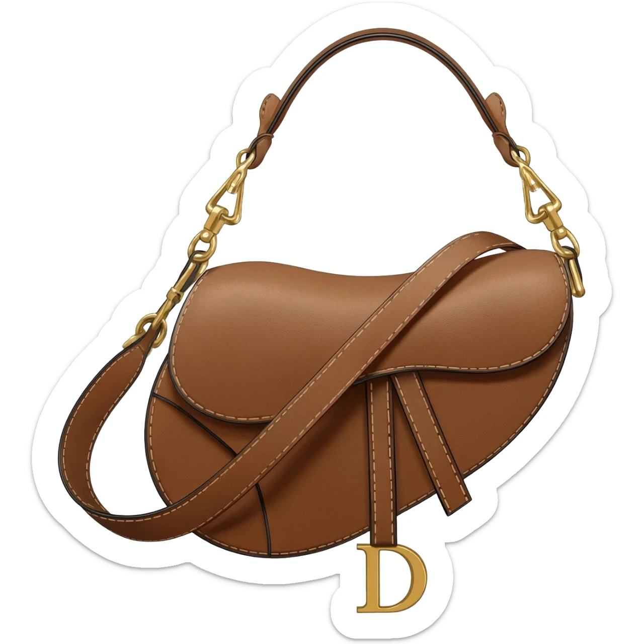 dior saddle bag sticker