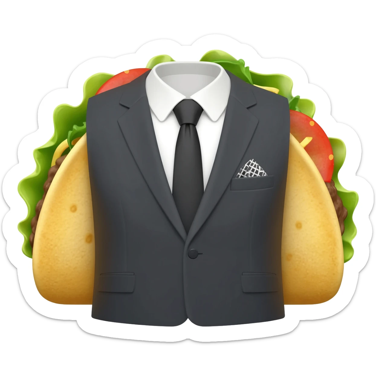 Taco suit emoji sticker