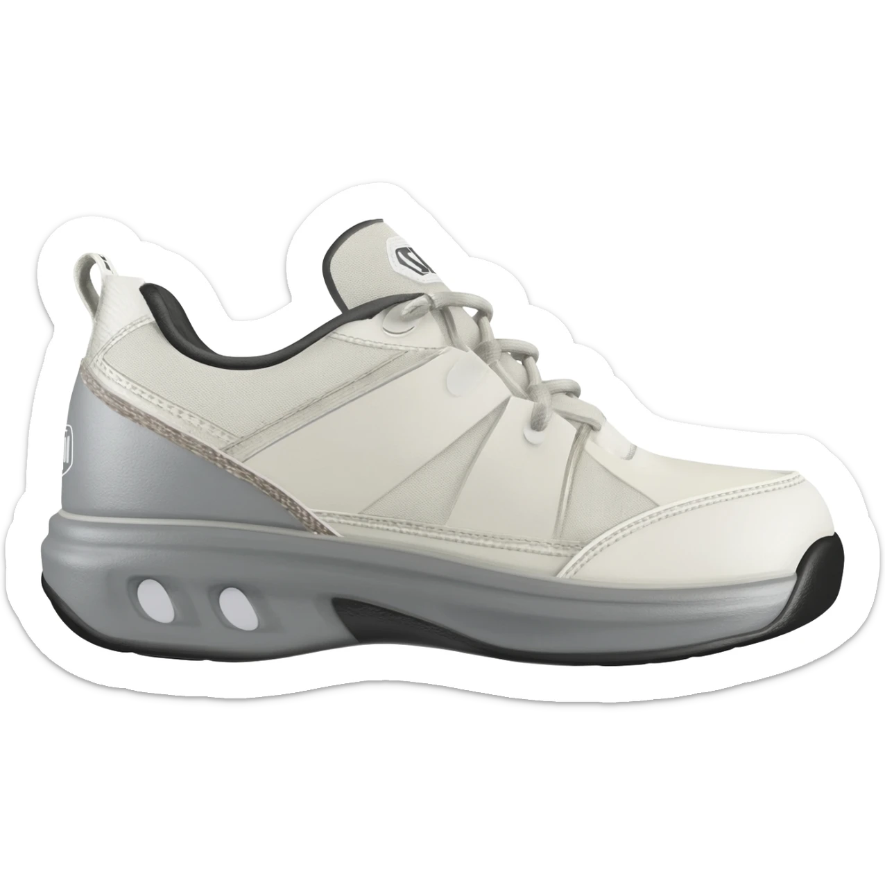 shoei glamster off white sideview facing right sticker