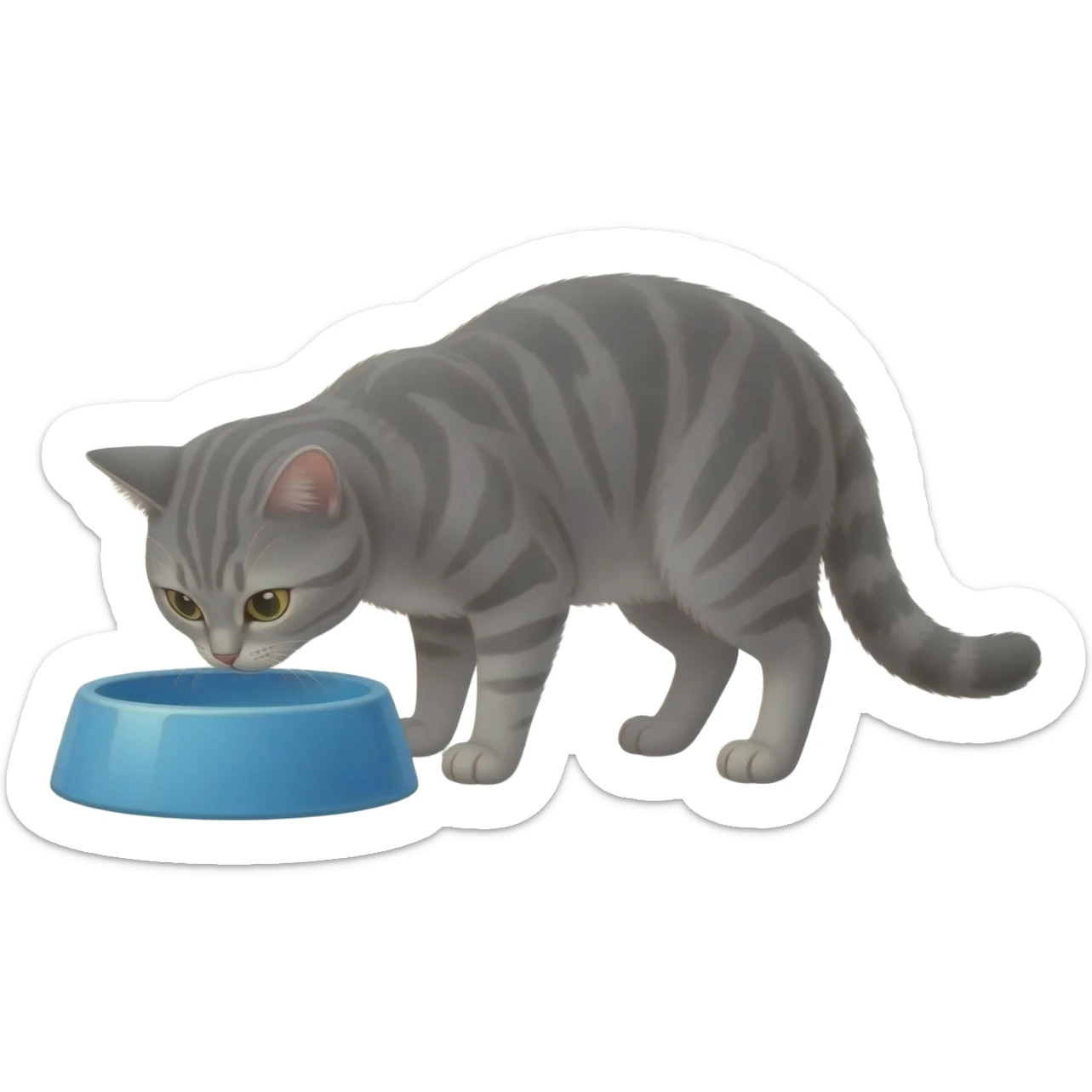 Cat what drink somthing sticker