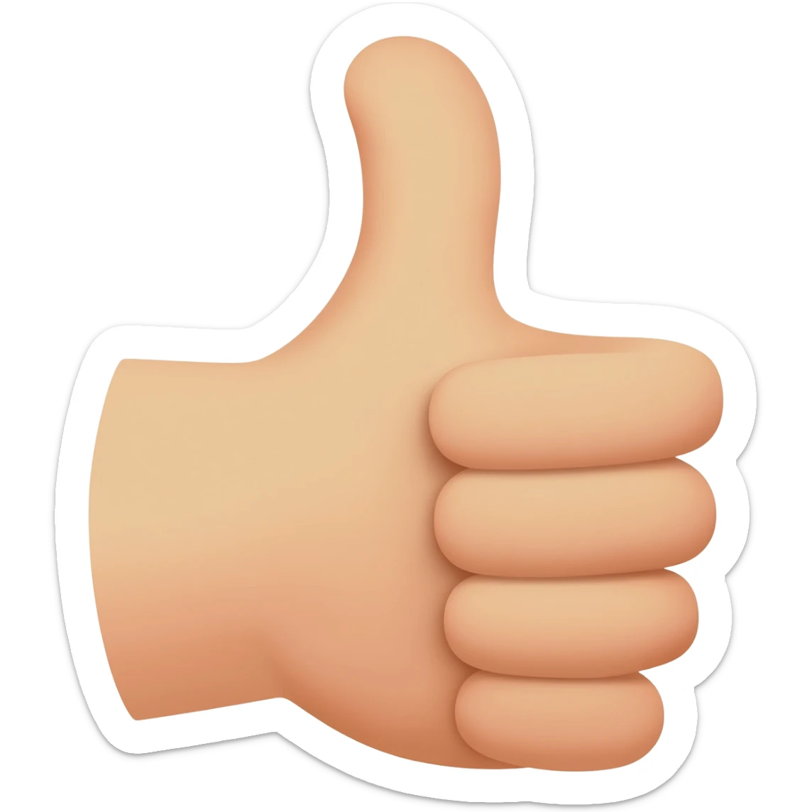 Praise hands sticker