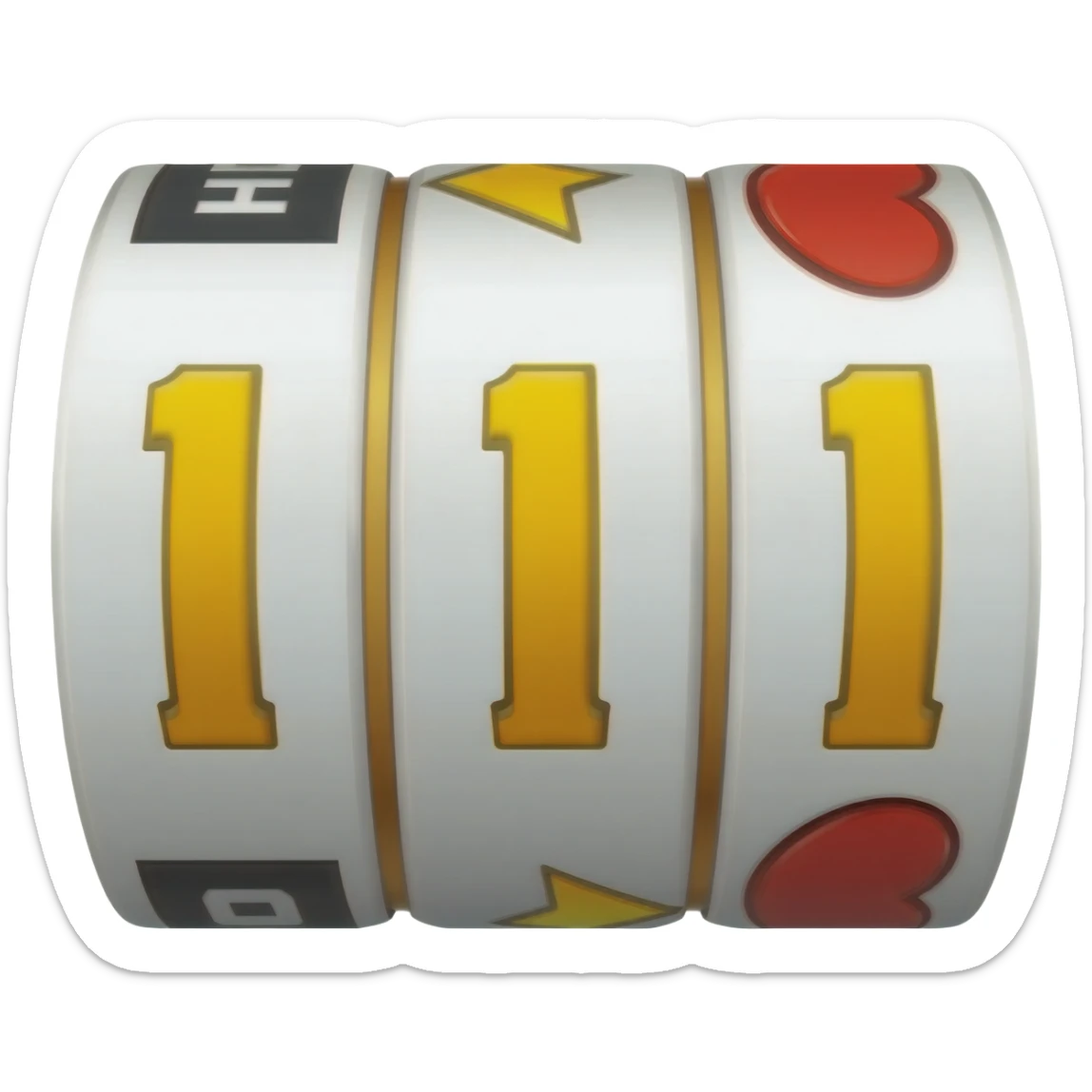 a bar bar bar symbol for slot machines sticker
