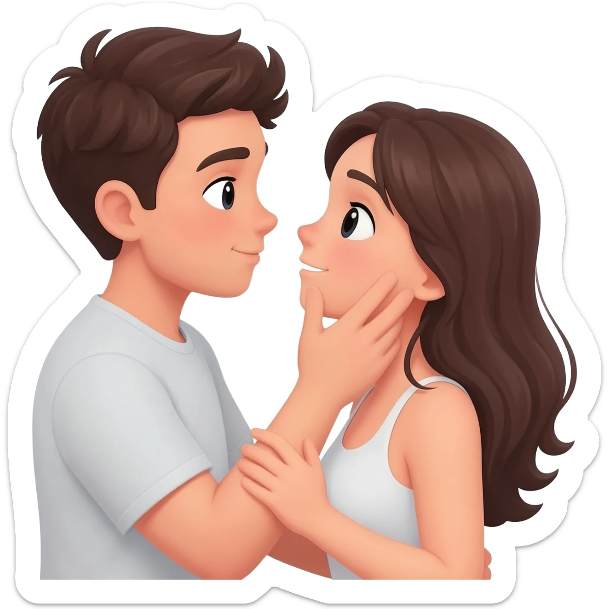 A young couple having sex sticker