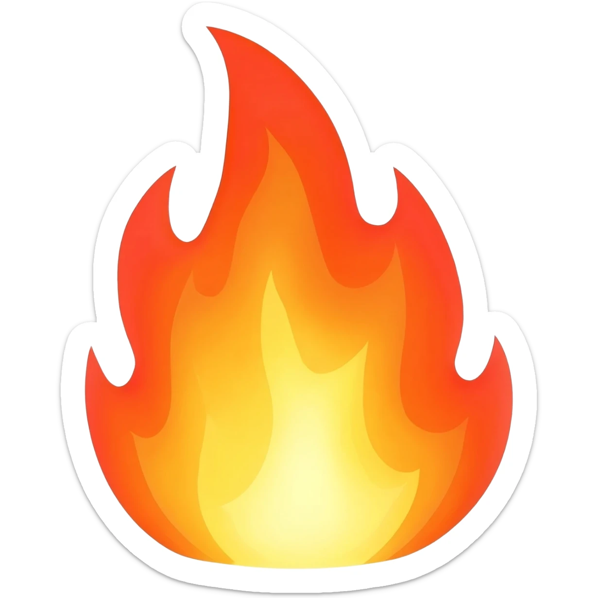 fire lightning sticker