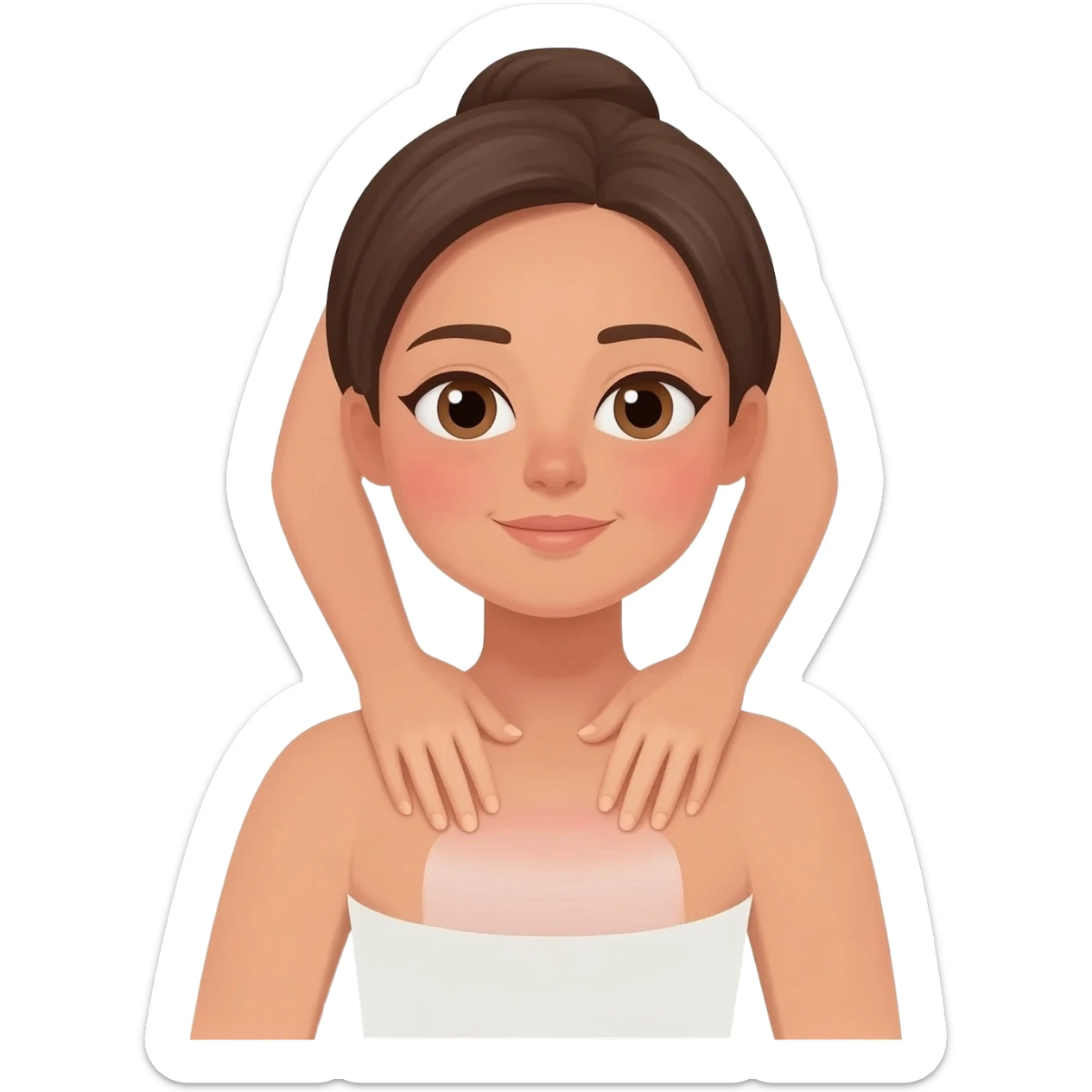 massage girl sticker