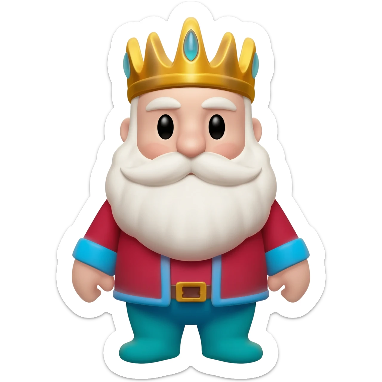 bearded sea king from the little mermaid sticker