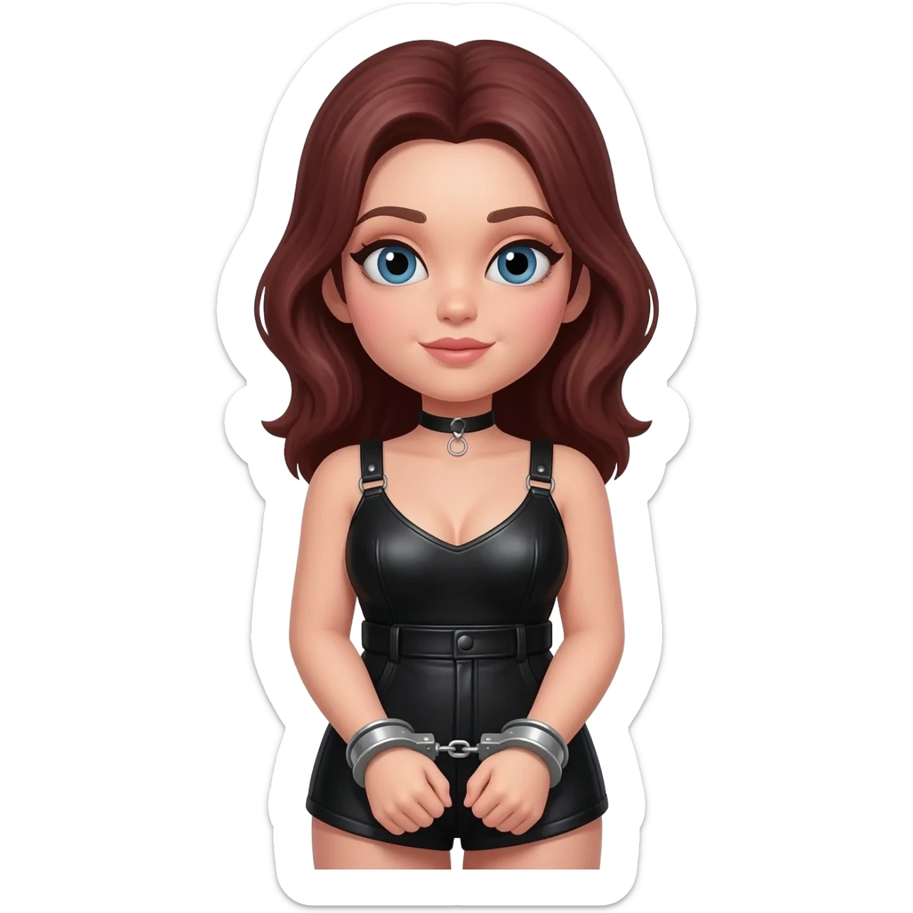 Bdsm girl in handcuffs sticker