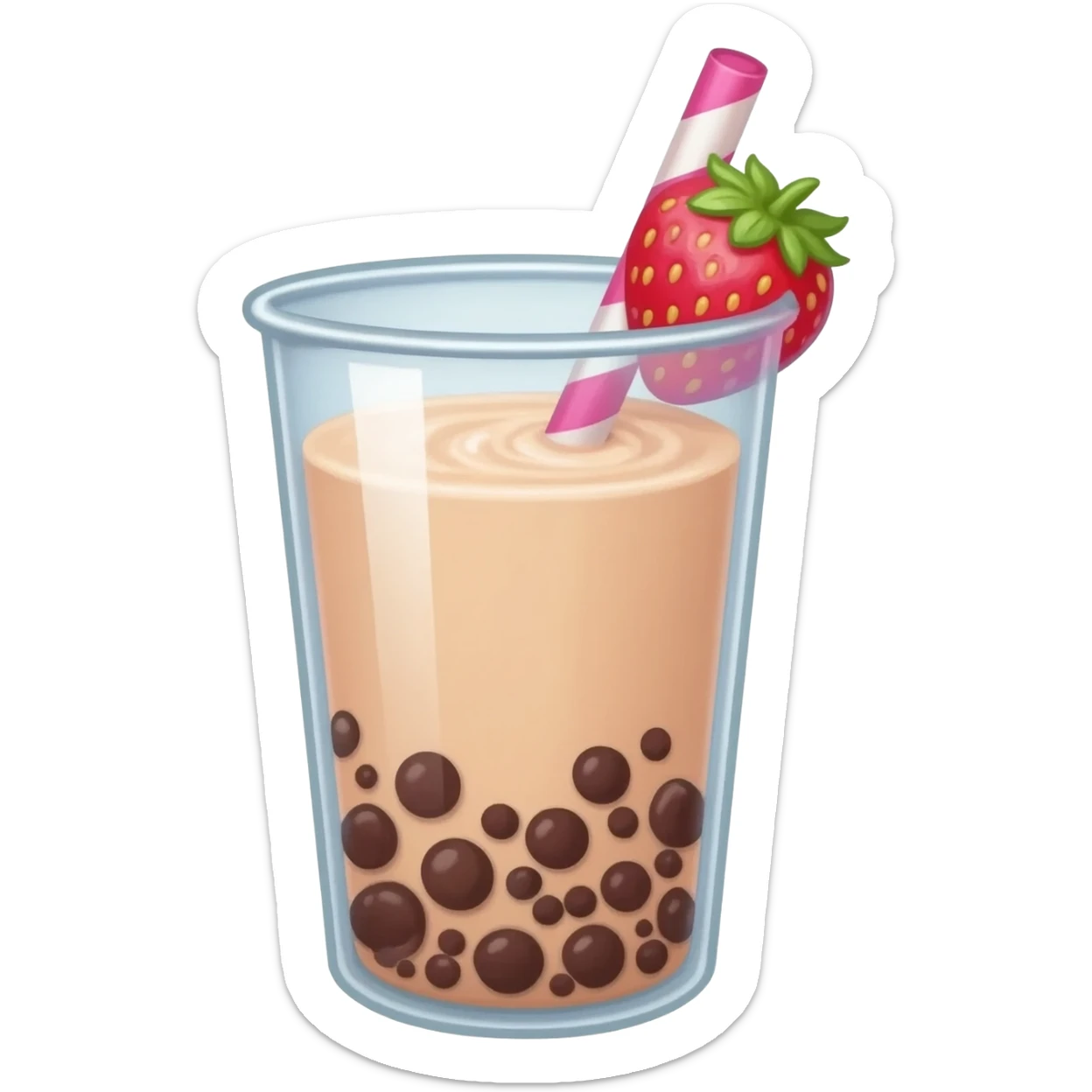 Boba tea cute 2D drawing sticker