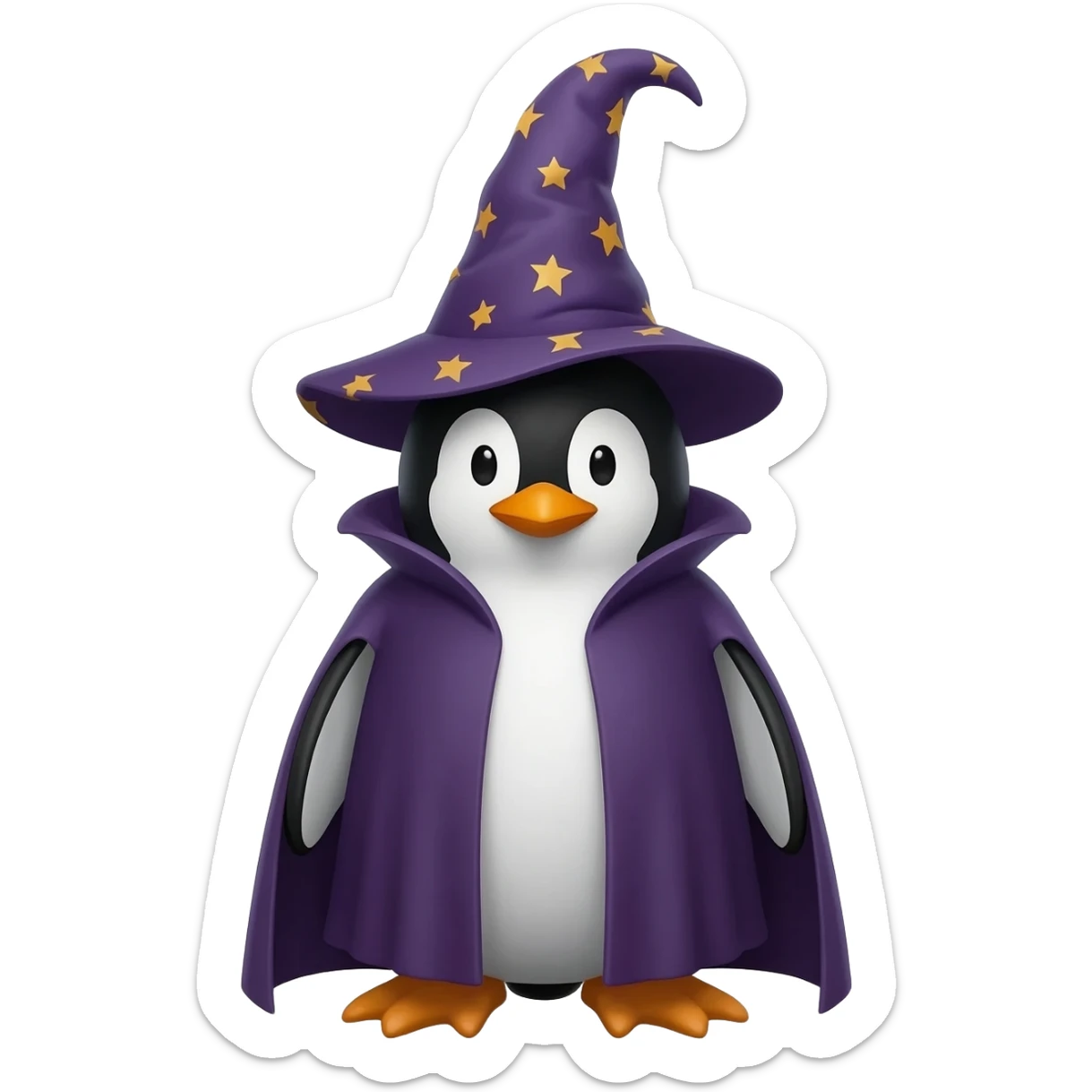 Penguin Wizard sticker