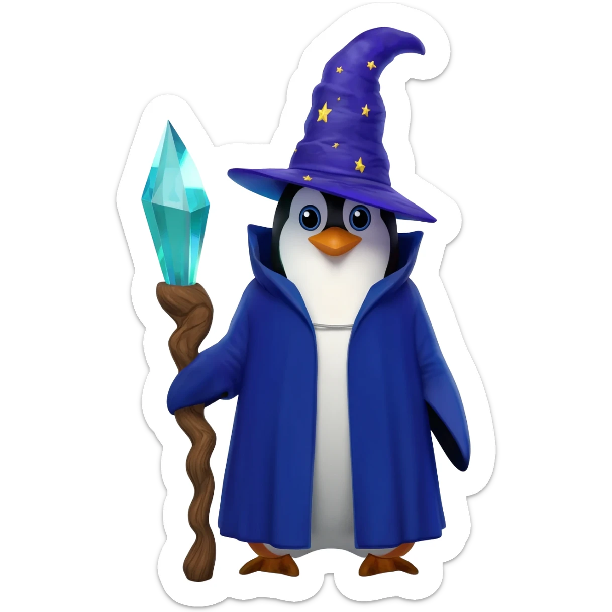 Penguin Wizard sticker