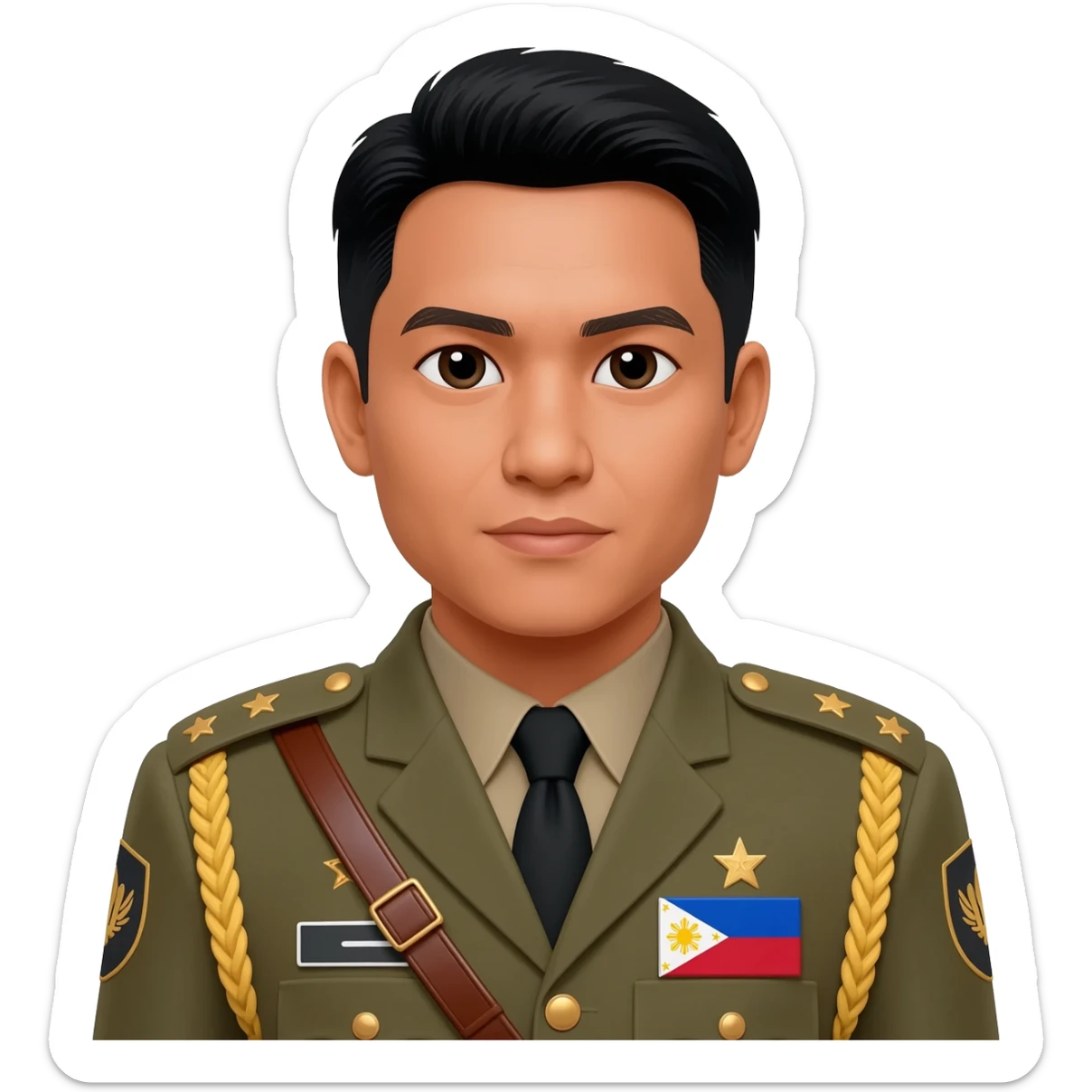 Filipino man event Marshall uniform sticker