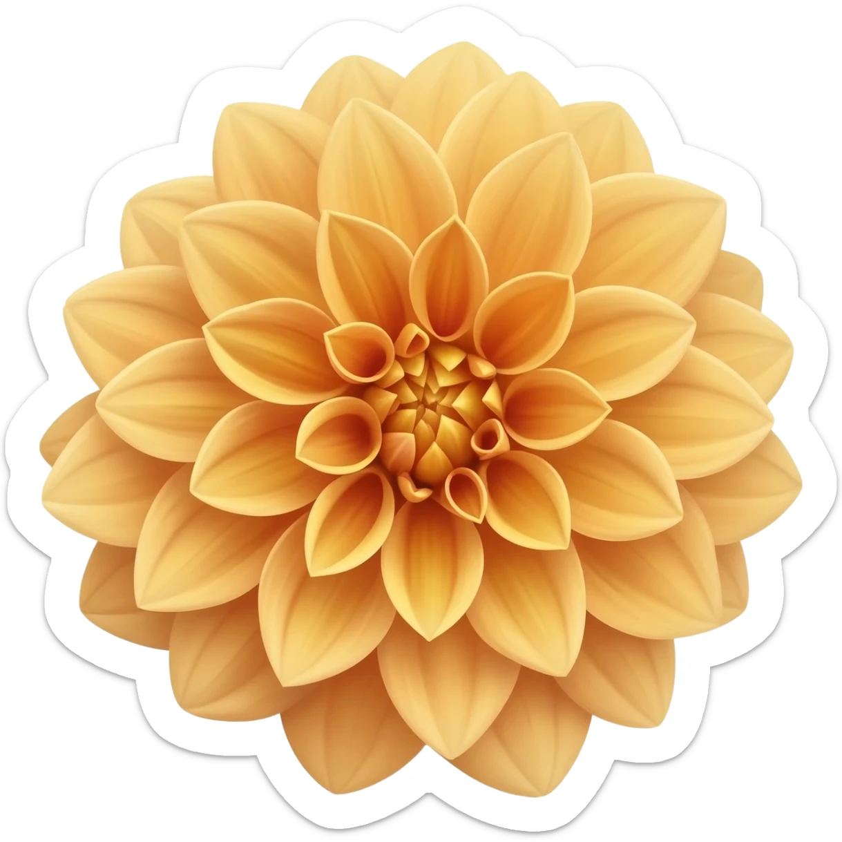 Dahlia flower sticker