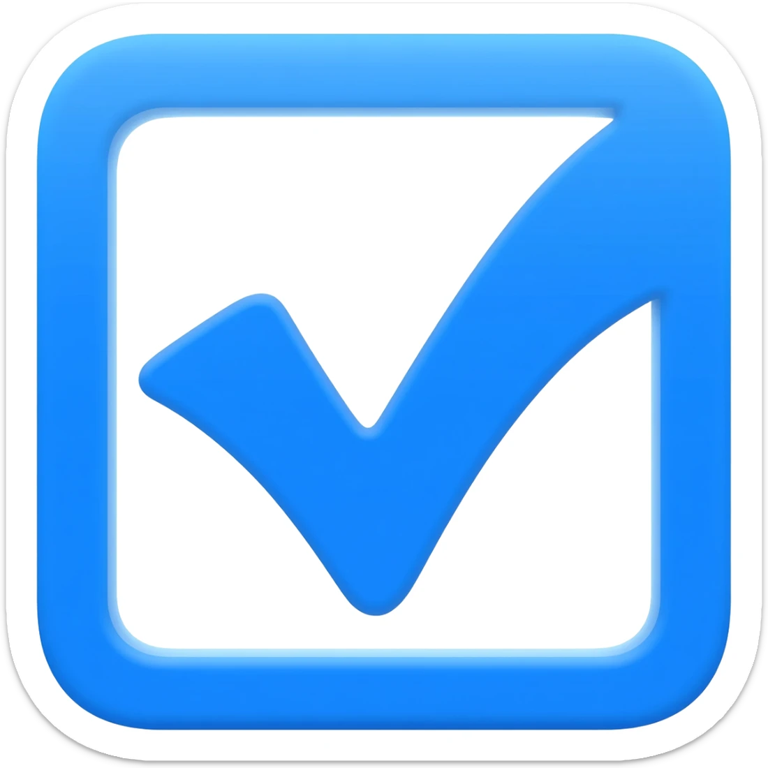 Verificado azul palomita sticker