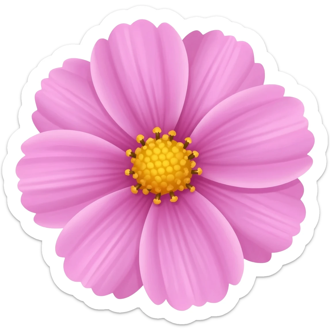 Una flor de cosmos sticker