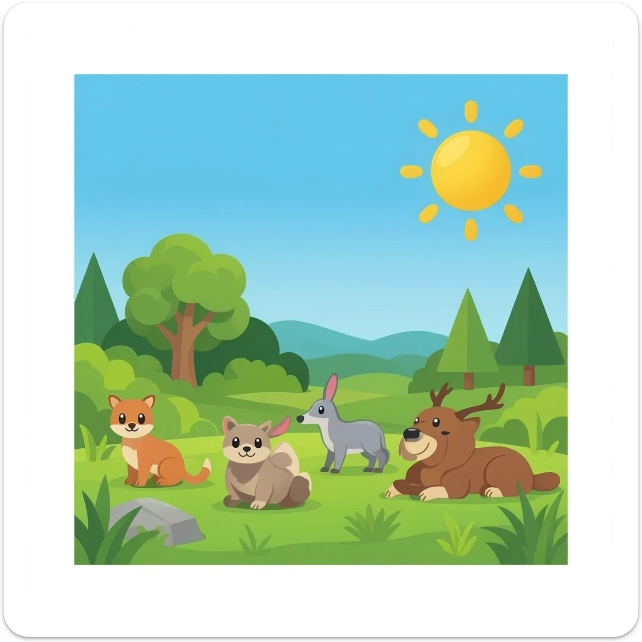 animal kingdom sticker