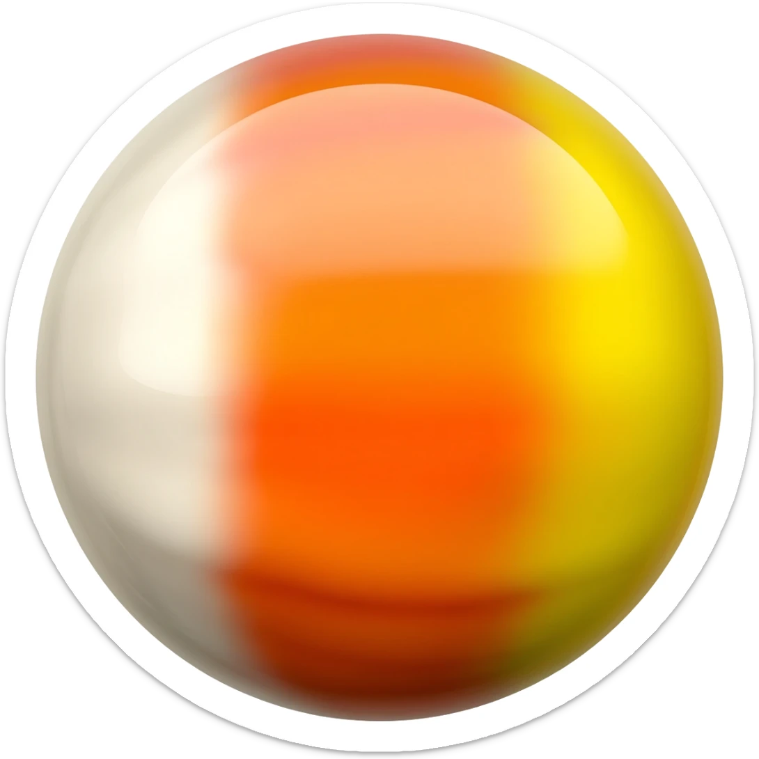 Candy cornball sticker
