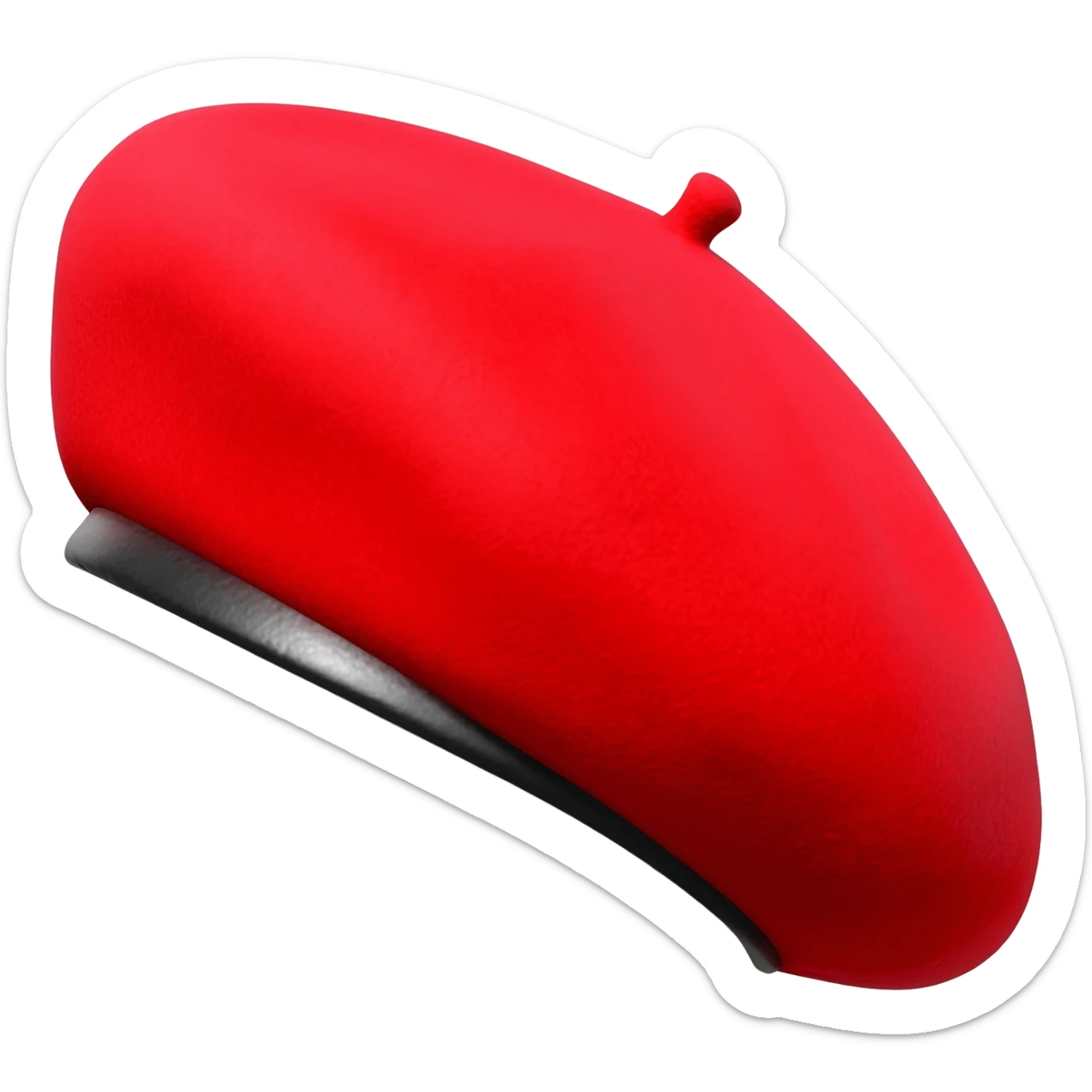 red beret sticker