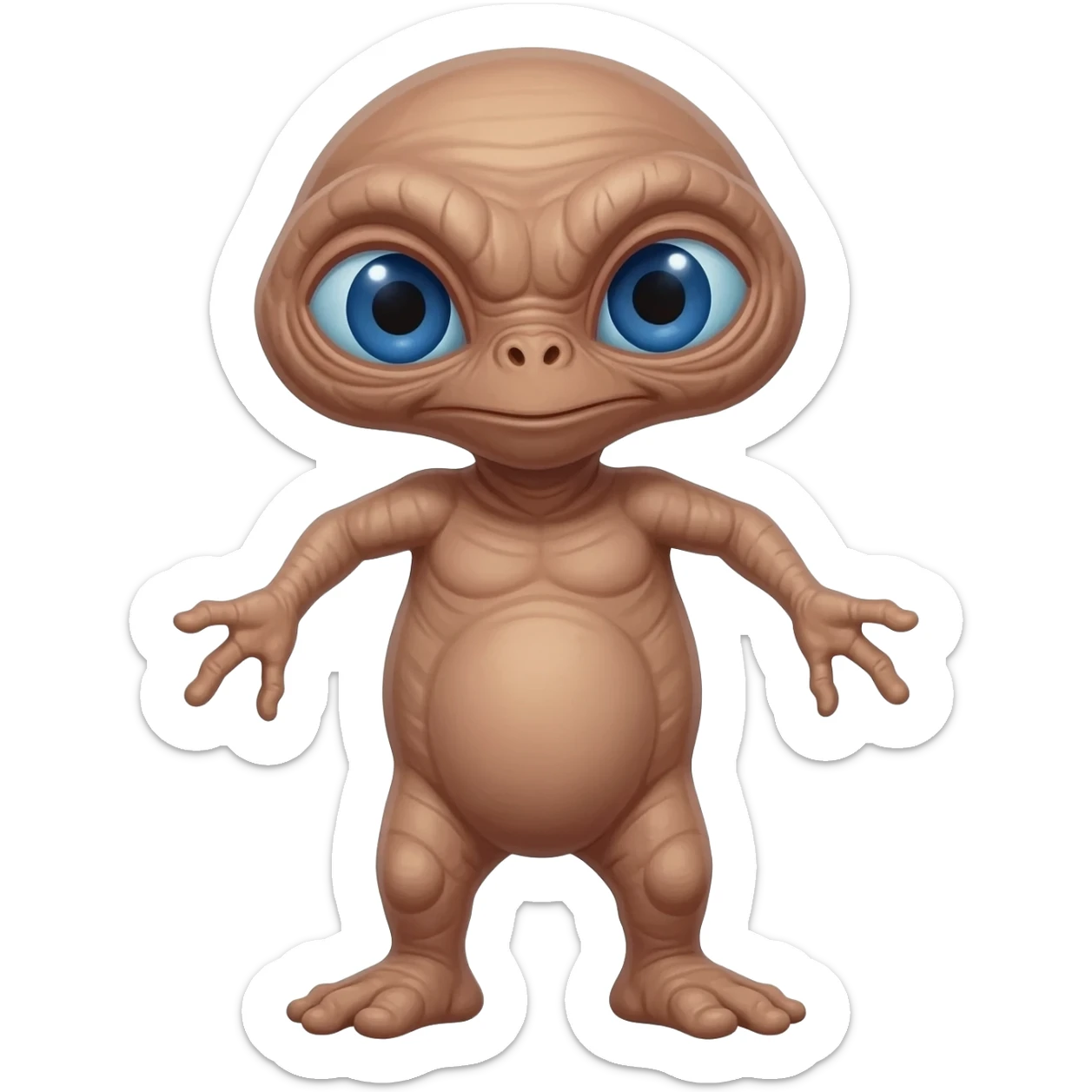 E.T. The Extra-Terrestrial from the movie throwing up sticker