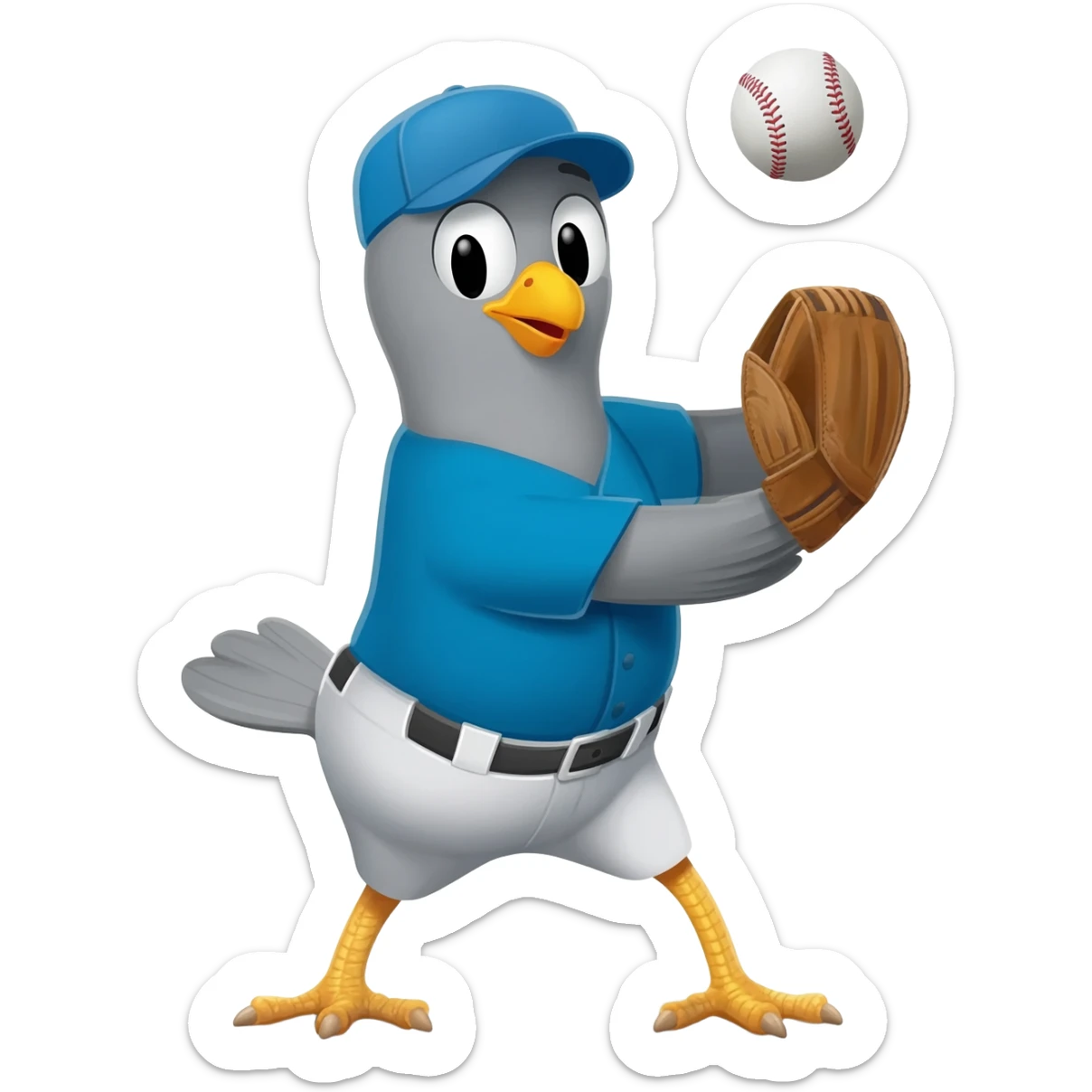 make me a bird baseball and name him gavin sticker